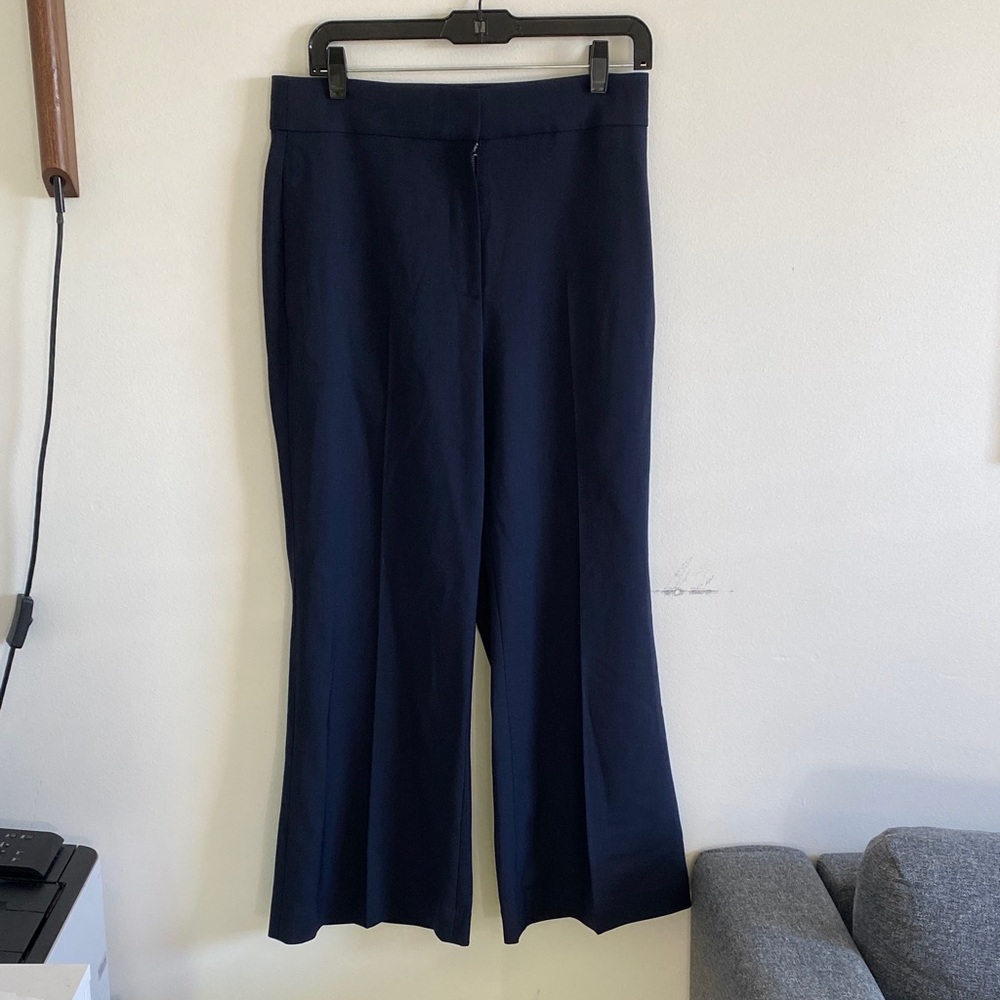 Rebecca Taylor Wool Navy Wide Leg Pants